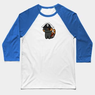 Bandit the Pirate Kitten! (Neko Atsume) Baseball T-Shirt